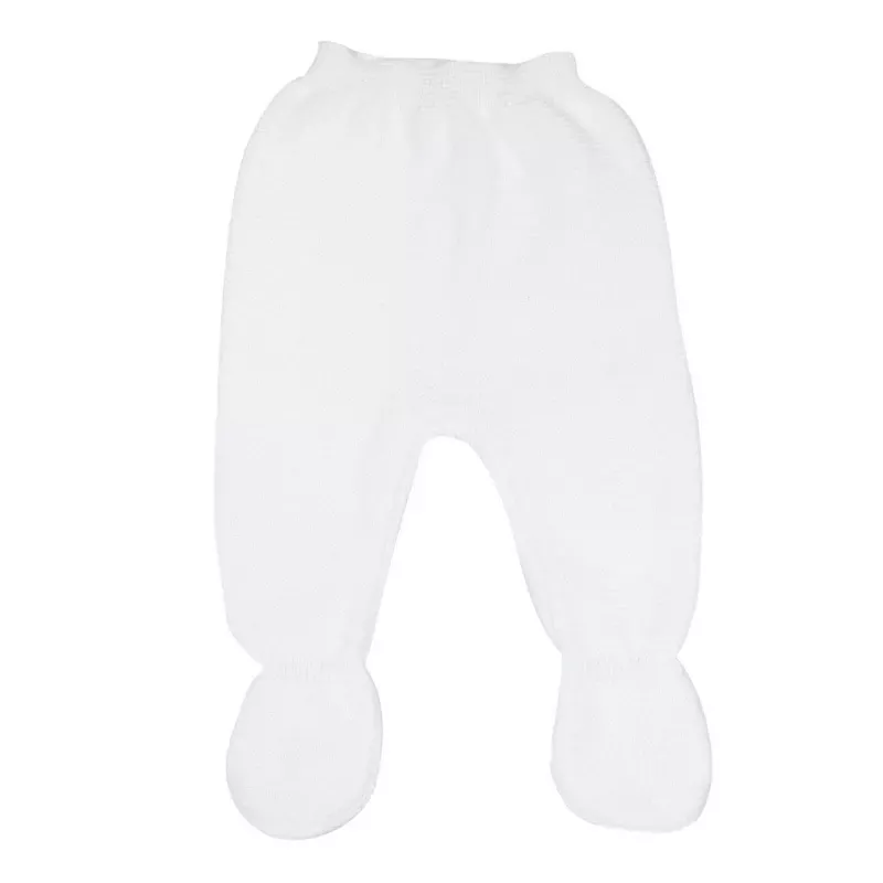 Pantalon maille tricot - Blanc - Trois Kilos Sept