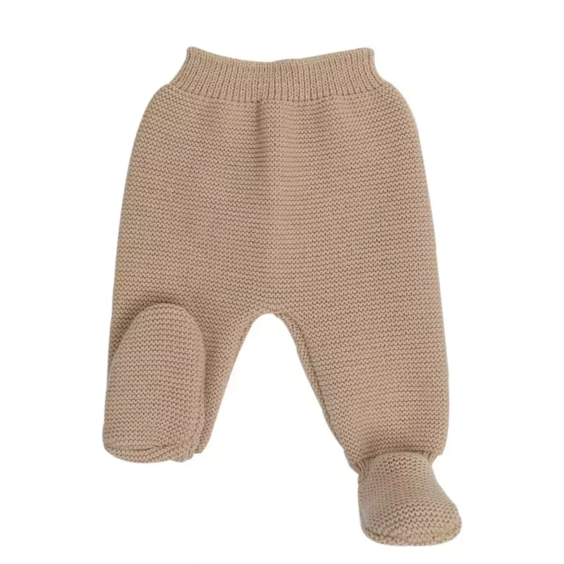 Pantalon maille tricot - Caramel - Trois Kilos Sept