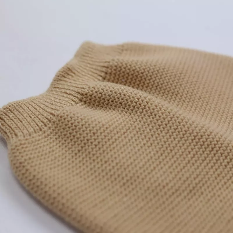 Pantalon maille tricot - Caramel - Trois Kilos Sept