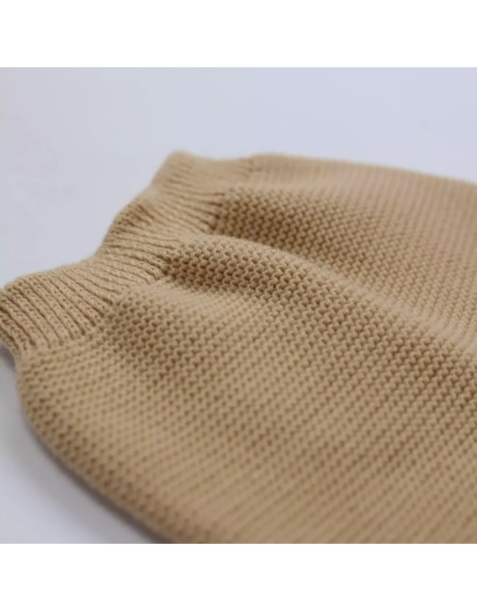 Pantalon maille tricot - Caramel - Trois Kilos Sept