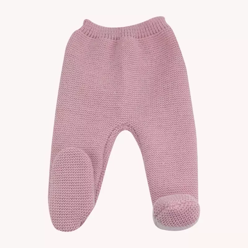 Pantalon maille tricot - Vieux Rose - Trois Kilos Sept
