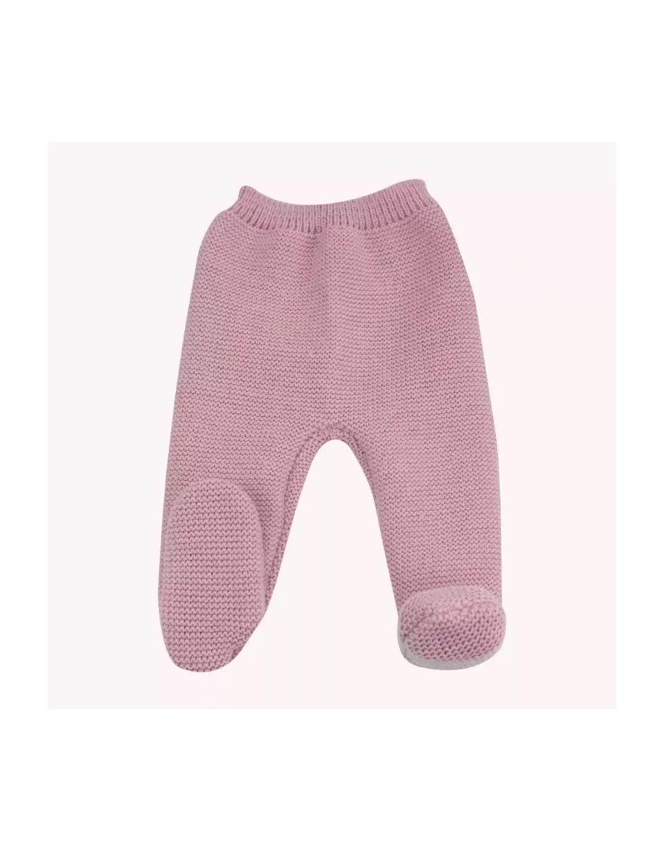 Pantalon maille tricot - Vieux Rose - Trois Kilos Sept