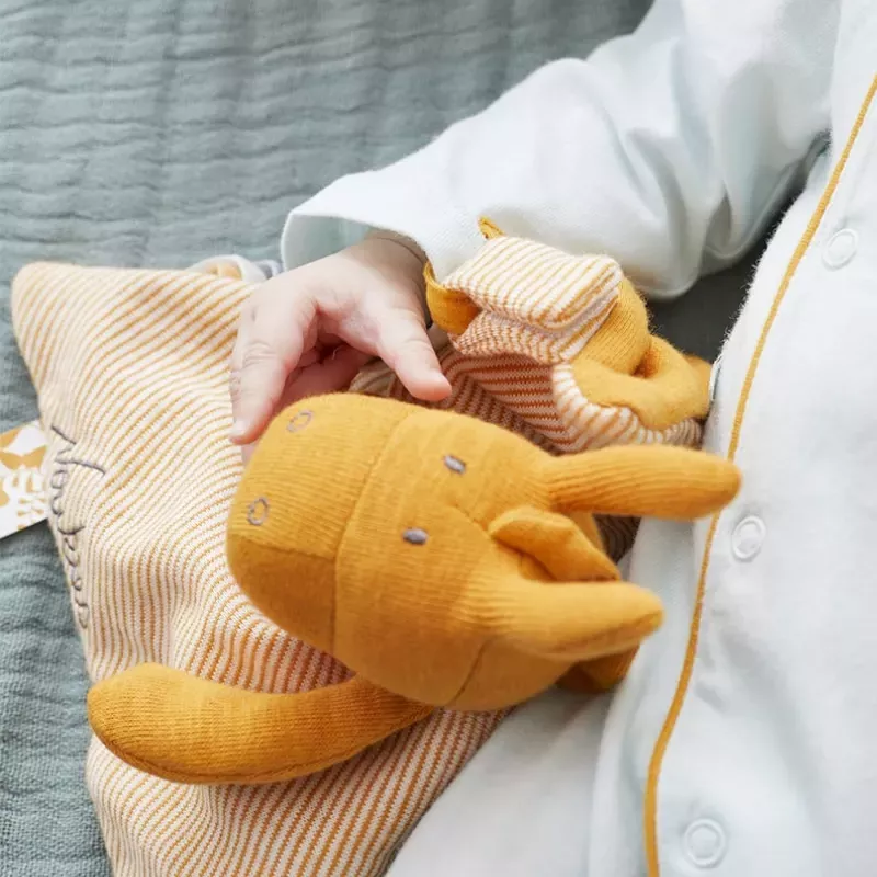 Doudou coton bio âne Paco - Noukie’s