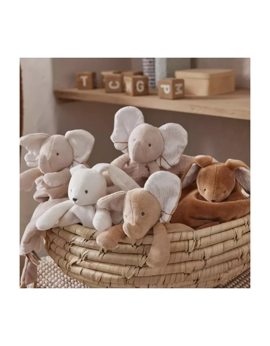 Doudou Veloudoux® lapin Snow - Noukie’s