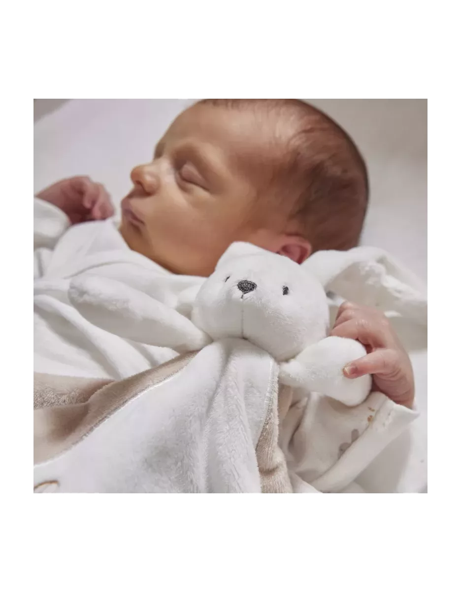 Doudou Veloudoux® lapin Snow - Noukie’s