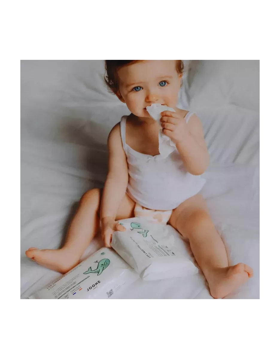 Les Lingettes à l'eau compostables x50 - Joone