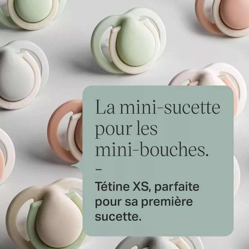 Lot de 2 sucettes nouveau-né 0 à 2 mois - Tommee Tippee