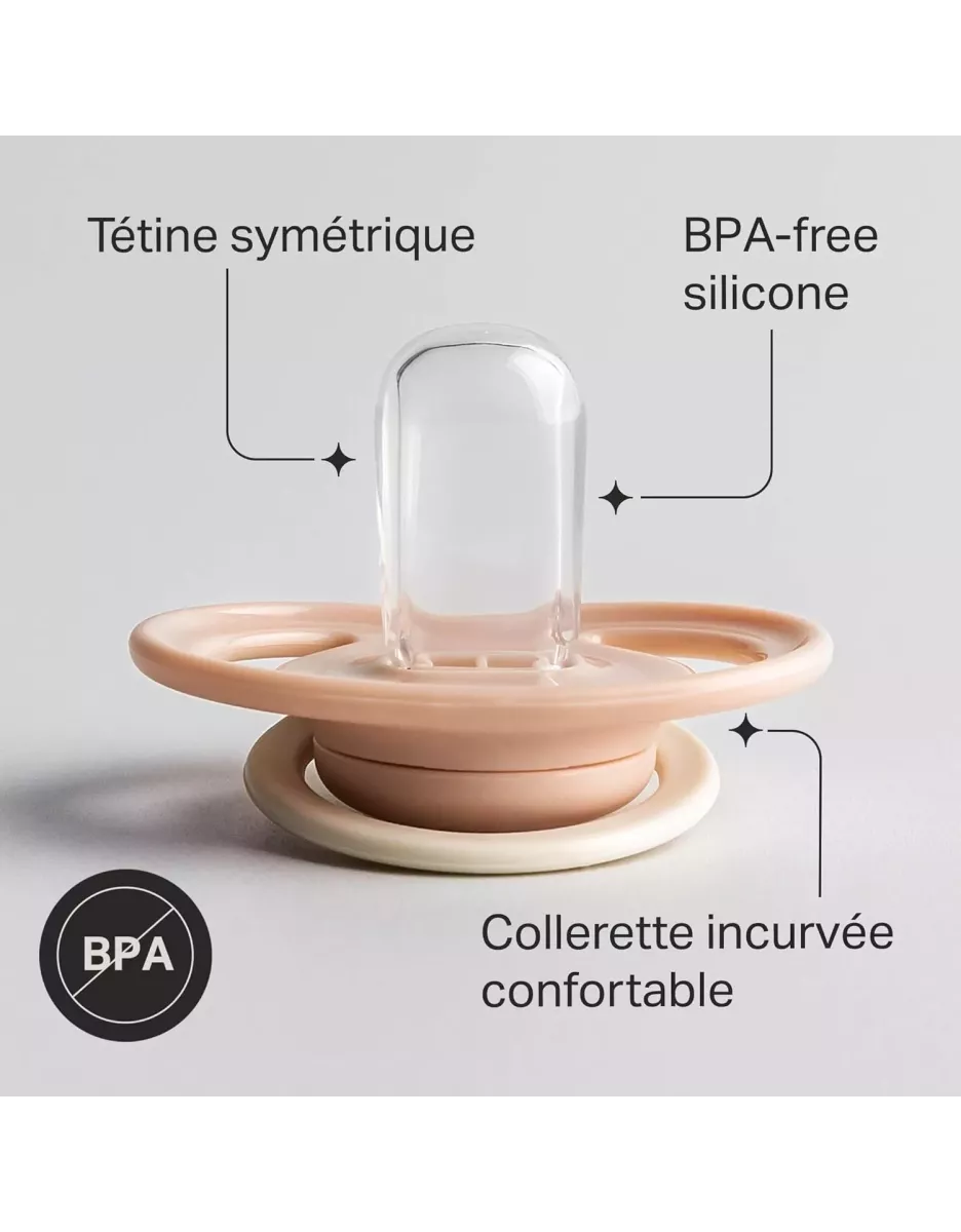 Lot de 2 sucettes nouveau-né 0 à 2 mois - Tommee Tippee