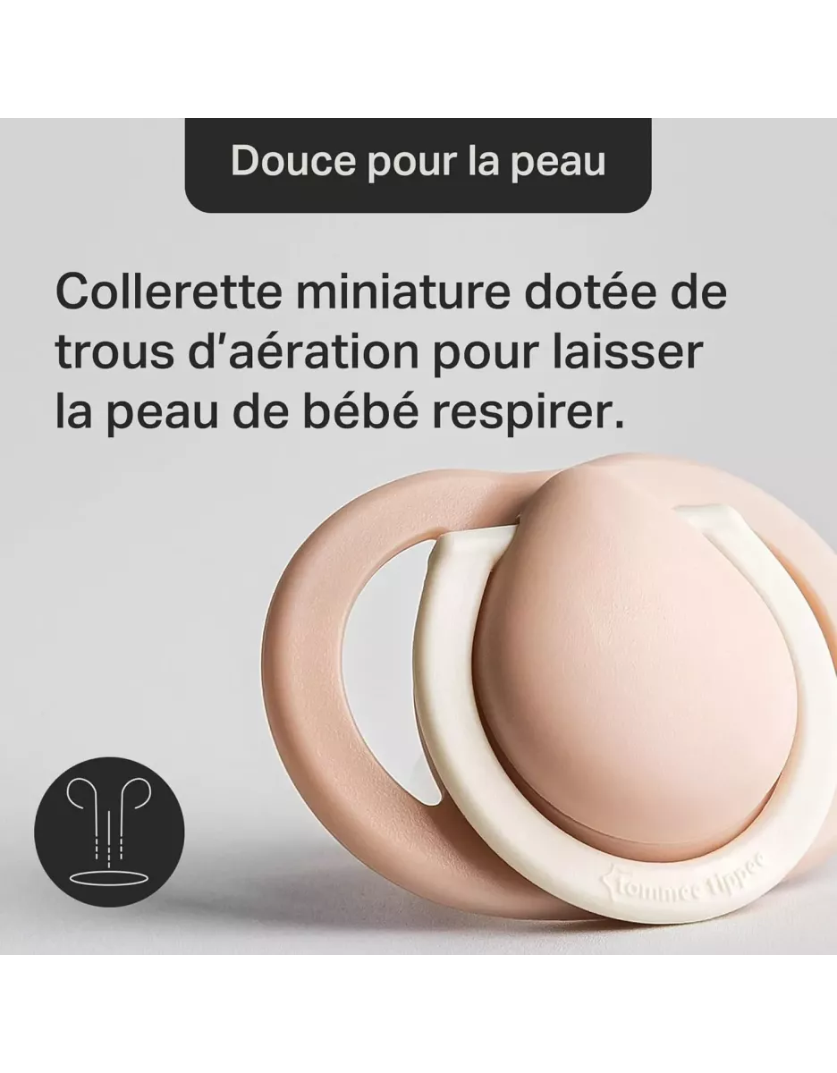 Lot de 2 sucettes nouveau-né 0 à 2 mois - Tommee Tippee