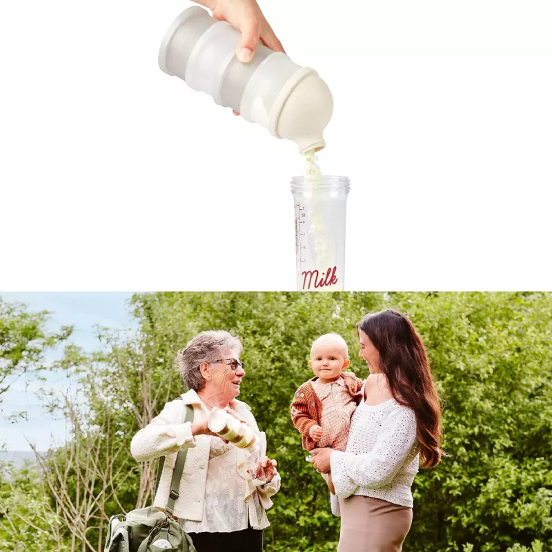 Boîte doseuse de lait en poudre Babydose - Mineral Sand - Babymoov