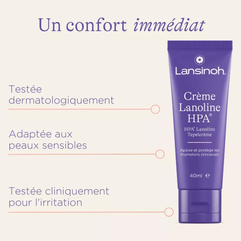 Crème Lanoline HPA pour mamelons 40ml - Lansinoh