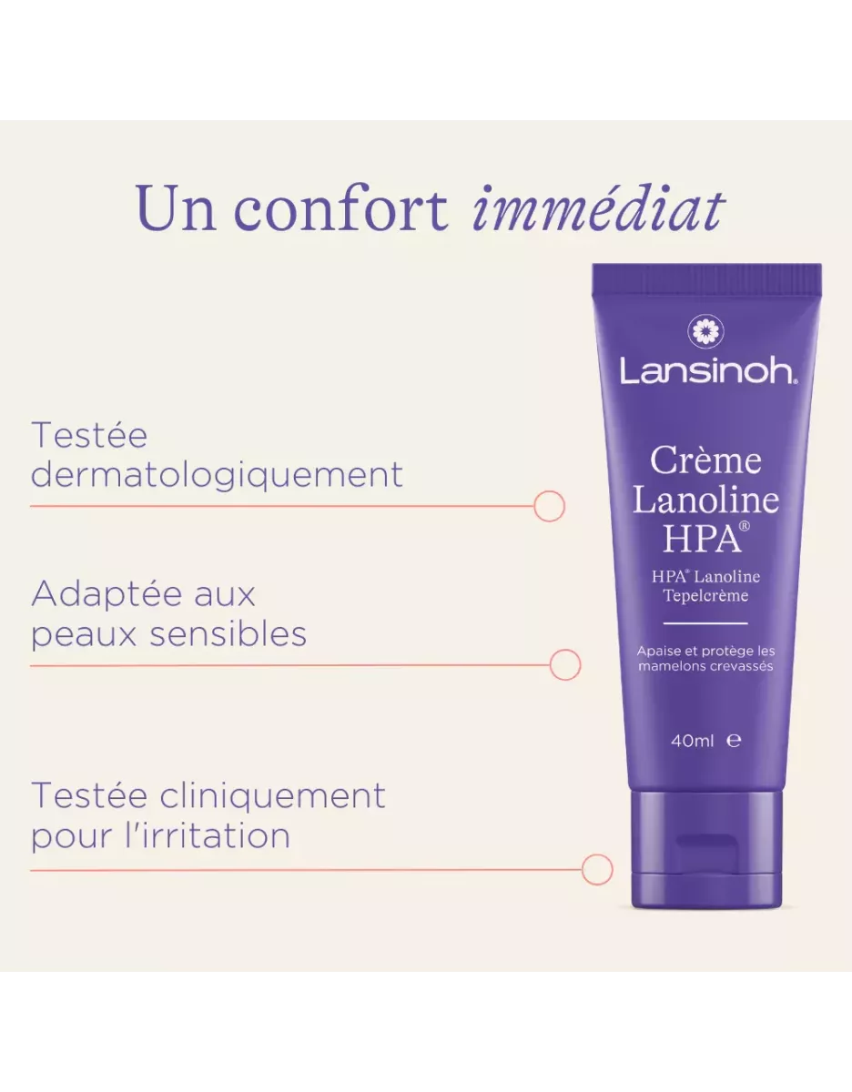 Crème Lanoline HPA pour mamelons 40ml - Lansinoh