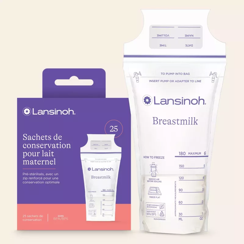 Sachets de conservation de lait maternel x25 - Lansinoh